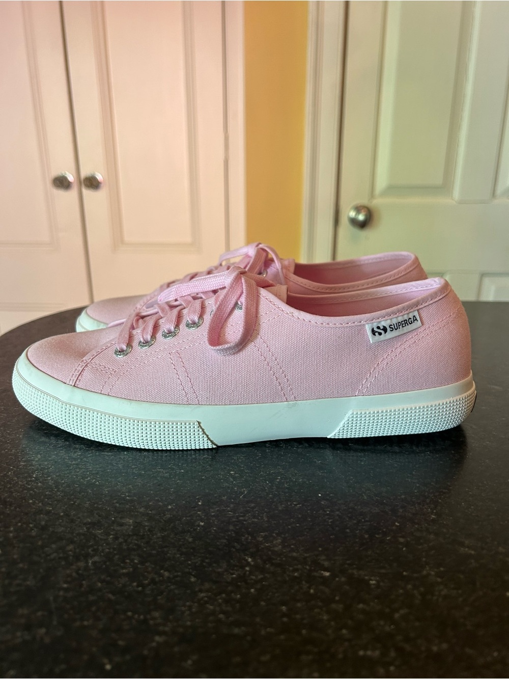 Superga 3750 Pink Nosegay Leggera Canvas Sneakers - New - Size 9
